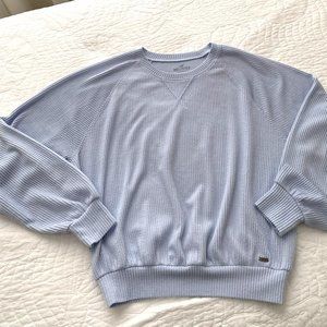 Hollister, light blue l/sl, boyfriend t-shirt, size S